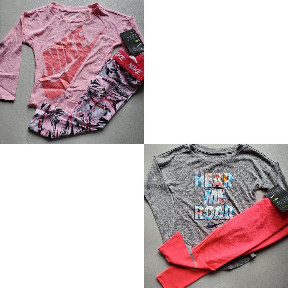 Nike Girls 2T  Dri-fit Leggings & Tops Pink Brand NEW Winter